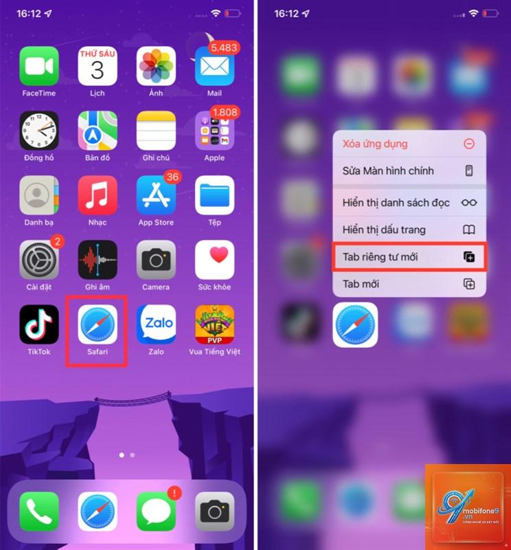 cách mở tab ẩn danh safari - Hình 1