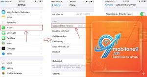cách nhận cuộc gọi iphone trên ipad
