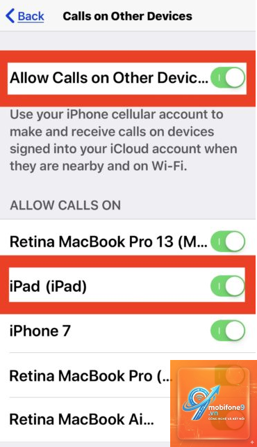 cách nhận cuộc gọi iphone trên ipad - Hình 4