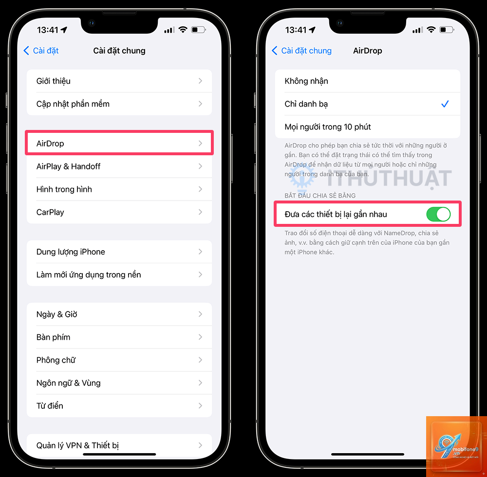 cách nhận danh bạ bằng namedrop - Hình 3