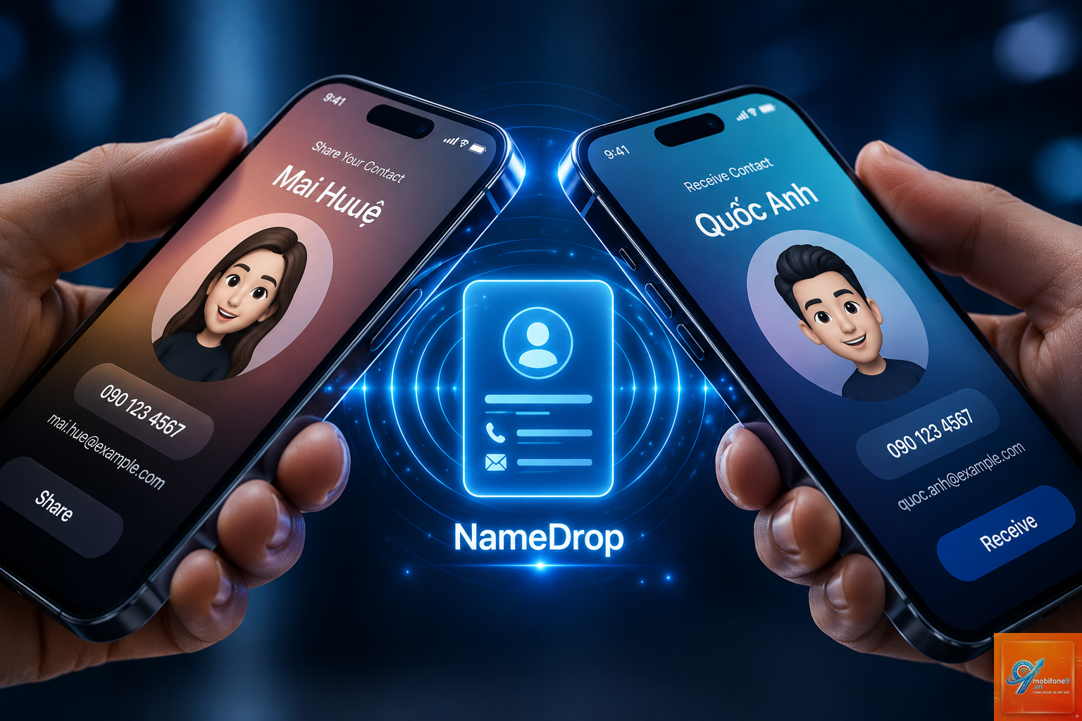 cách nhận danh bạ bằng namedrop - Hình 4