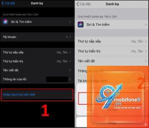 cách nhập danh bạ vào iphone