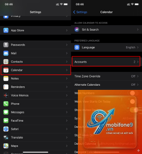cách nhập lịch vào iphone