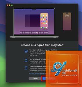 cách phản chiếu màn hình iphone lên macbook
