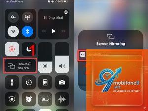 cách phản chiếu màn hình iphone lên windows