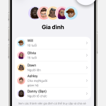 cách quản lý đăng ký gia đình iphone