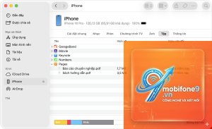 cách quản lý iphone bằng finder
