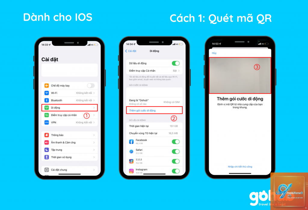 cách quét qr esim trên iphone - Hình 3