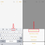 cách quét tài liệu bằng ghi chú iphone