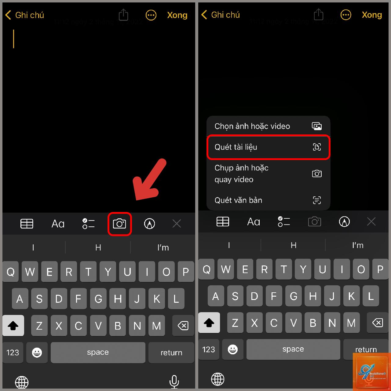 cách quét tài liệu vào ghi chú iphone - Hình 3