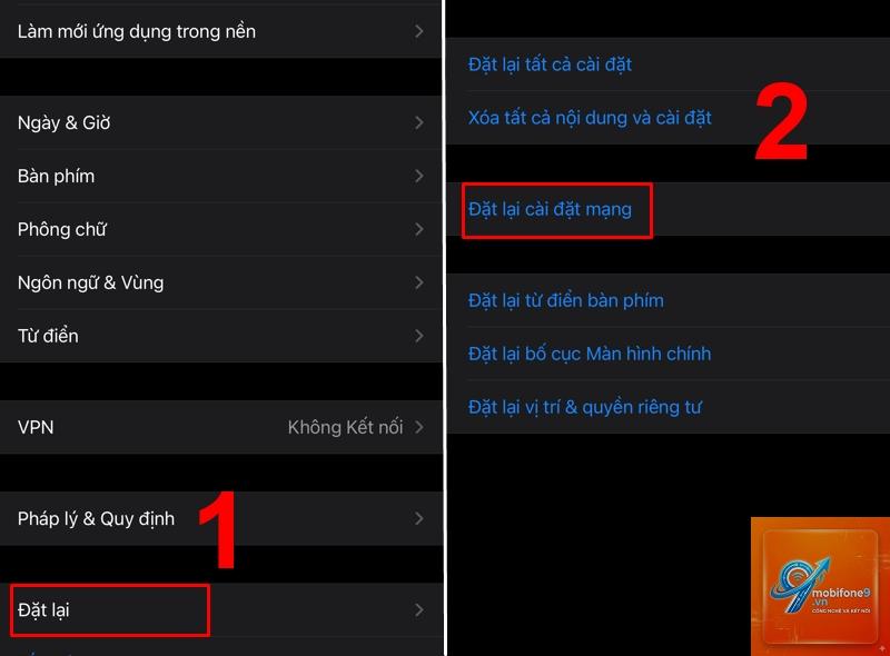 cách reset cài đặt mạng iphone - Hình 2