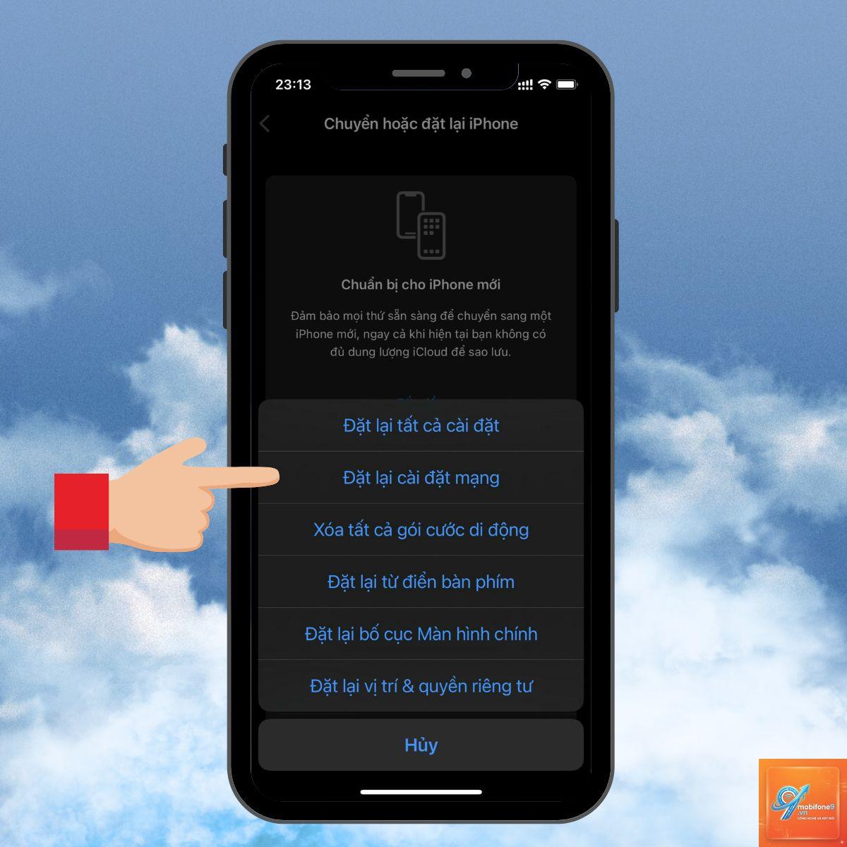 cách reset cài đặt mạng iphone - Hình 1