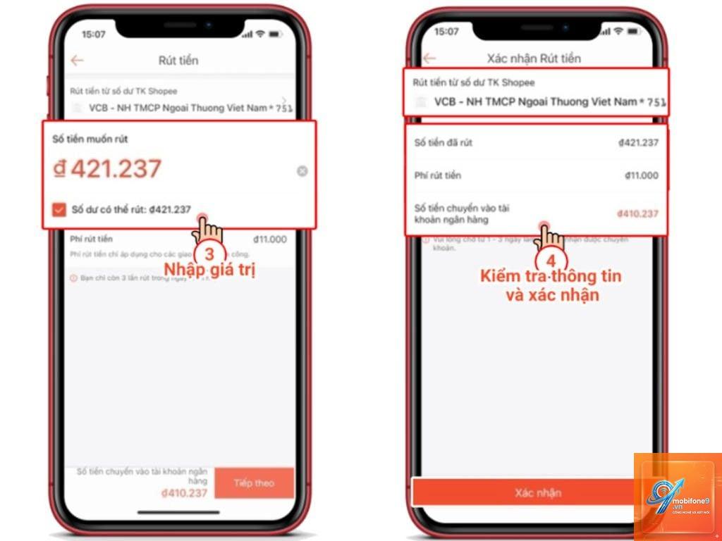 cách rút tiền shopeepay trên iphone - Hình 4