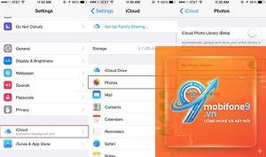 cách sao lưu ảnh lên icloud