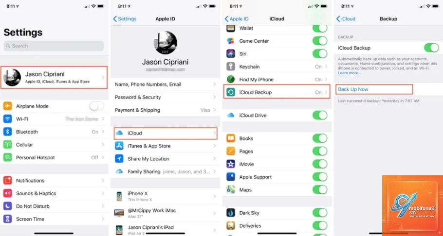 cách sao lưu dữ liệu apple wallet - Hình 3