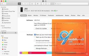 cách sao lưu iphone bằng finder