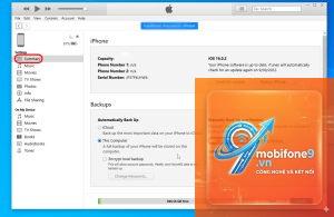 cách sao lưu iphone bằng itunes