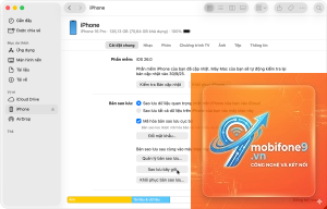 cách sao lưu iphone trên macbook