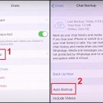cách sao lưu whatsapp trên iphone