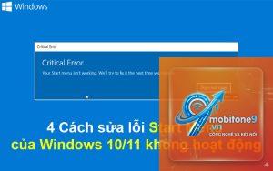 cách sửa Quick Start không hoạt động