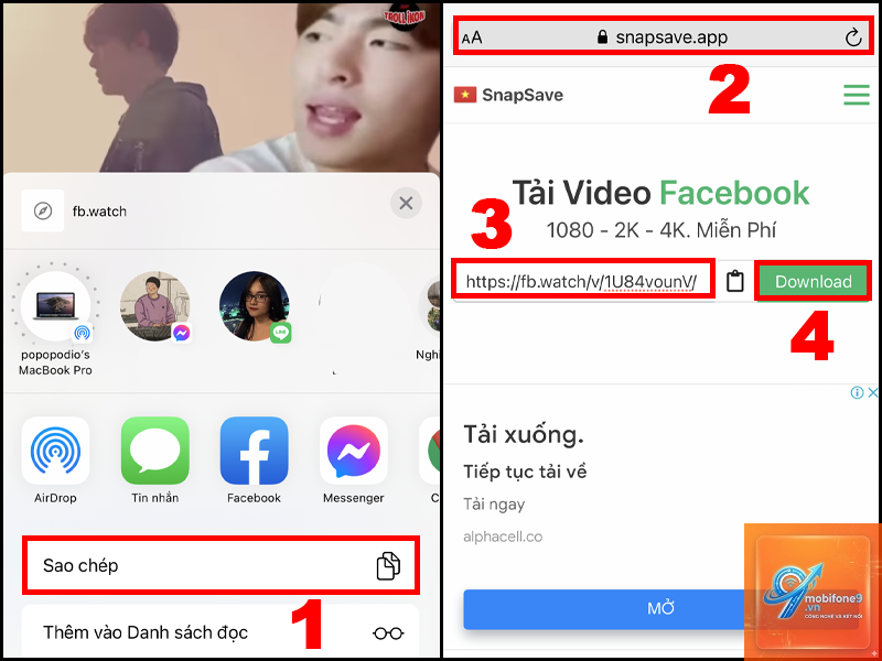 cách tải video facebook trên iphone - Hình 1