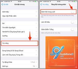 cách tăng độ tương phản iphone