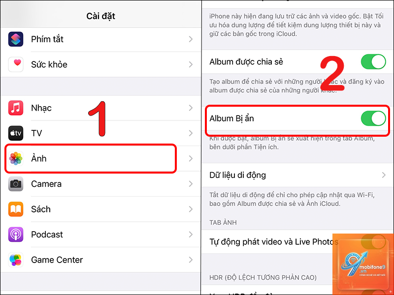 cách tạo album ảnh ẩn iphone - Hình 1