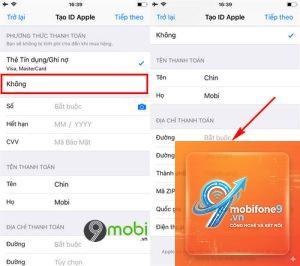 cách tạo apple id không cần thẻ tín dụng