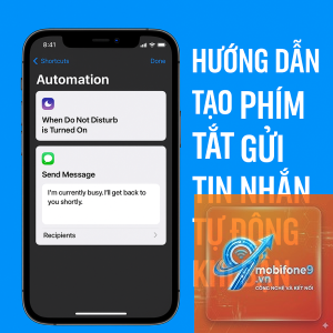 cách tạo automation gửi tin nhắn iphone