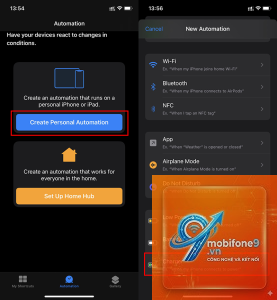 cách tạo automation khi cắm tai nghe iphone