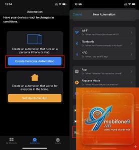 cách tạo automation khi sạc pin iphone