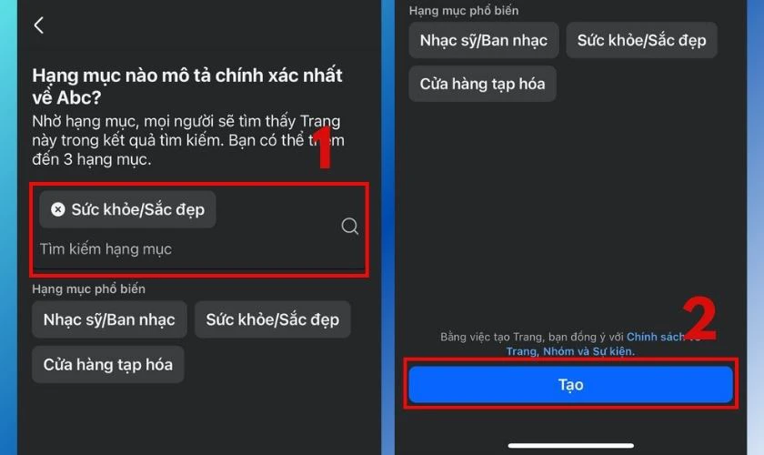 cách tạo fanpage facebook trên iphone - Hình 5