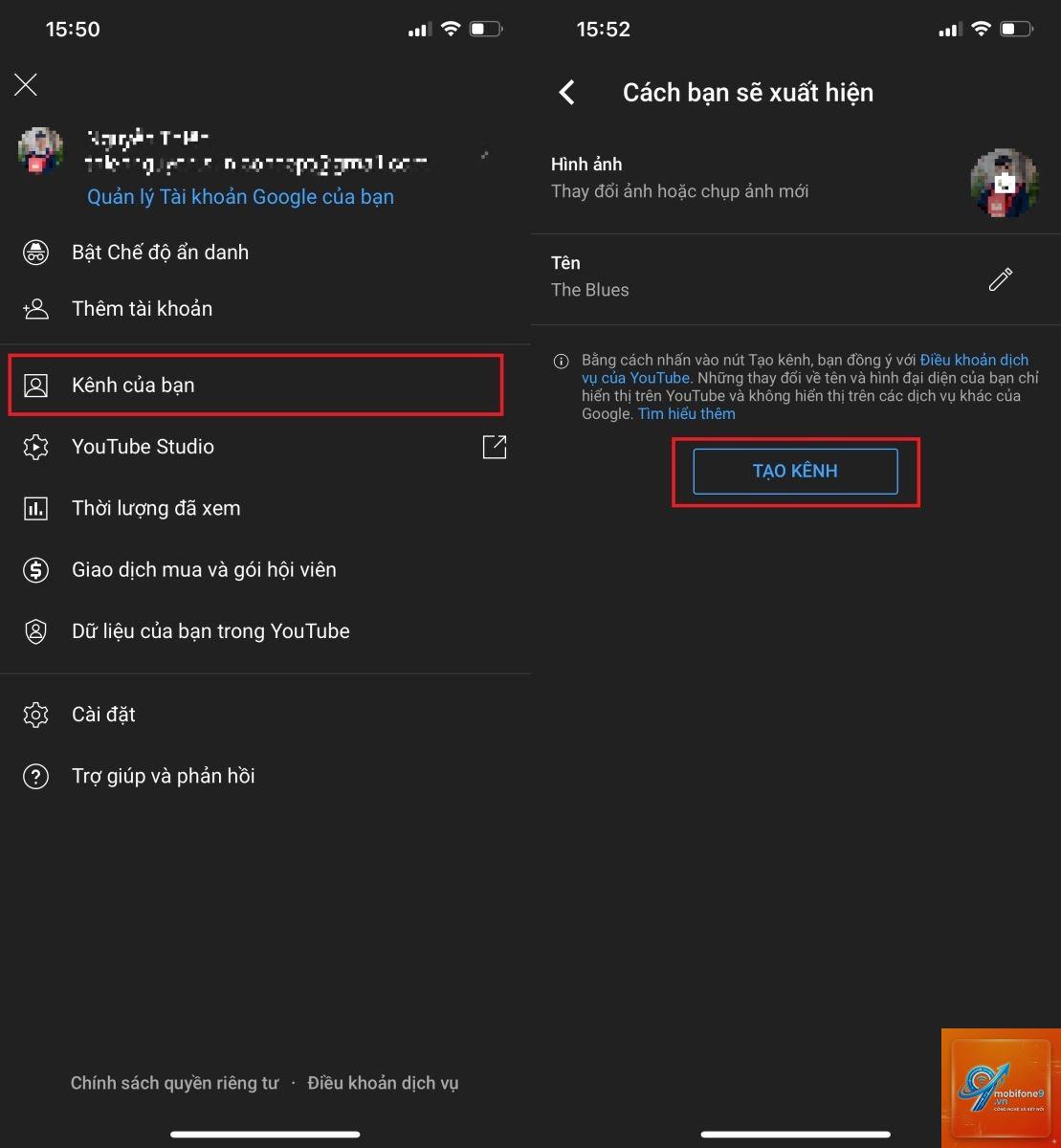 cách tạo kênh youtube trên iphone - Hình 4