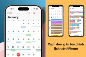 cách tạo lịch trên iphone