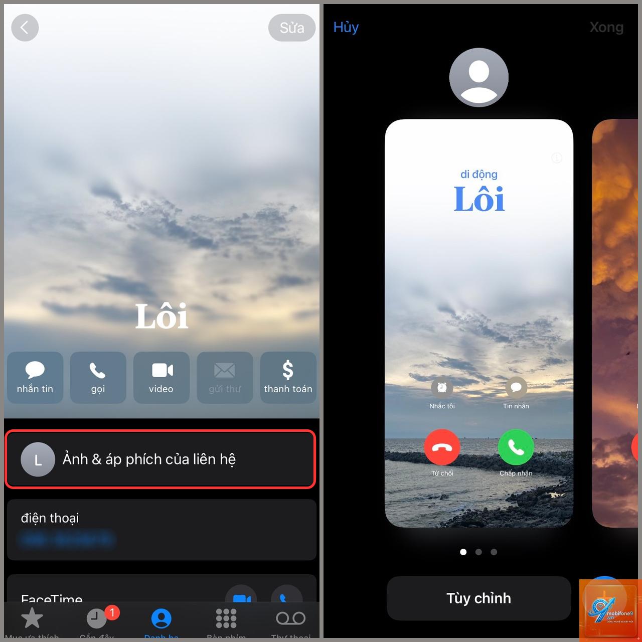 cách tạo poster liên hệ iphone - Hình 2