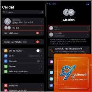 cách tạo tài khoản trẻ em iphone