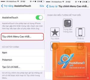 cách tạo thao tác tùy chỉnh assistivetouch