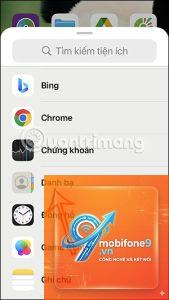cách tạo widget danh bạ iphone