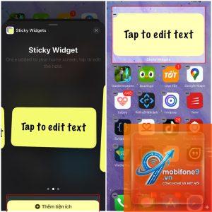 cách tạo widget ghi chú iphone