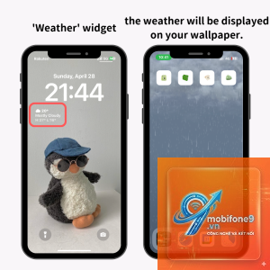 cách tạo widget thời tiết iphone