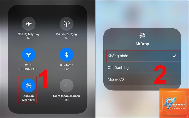 cách tắt airdrop trên iphone - Hình 2