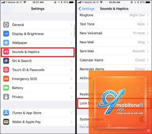 cách tắt âm thanh khóa màn hình iphone