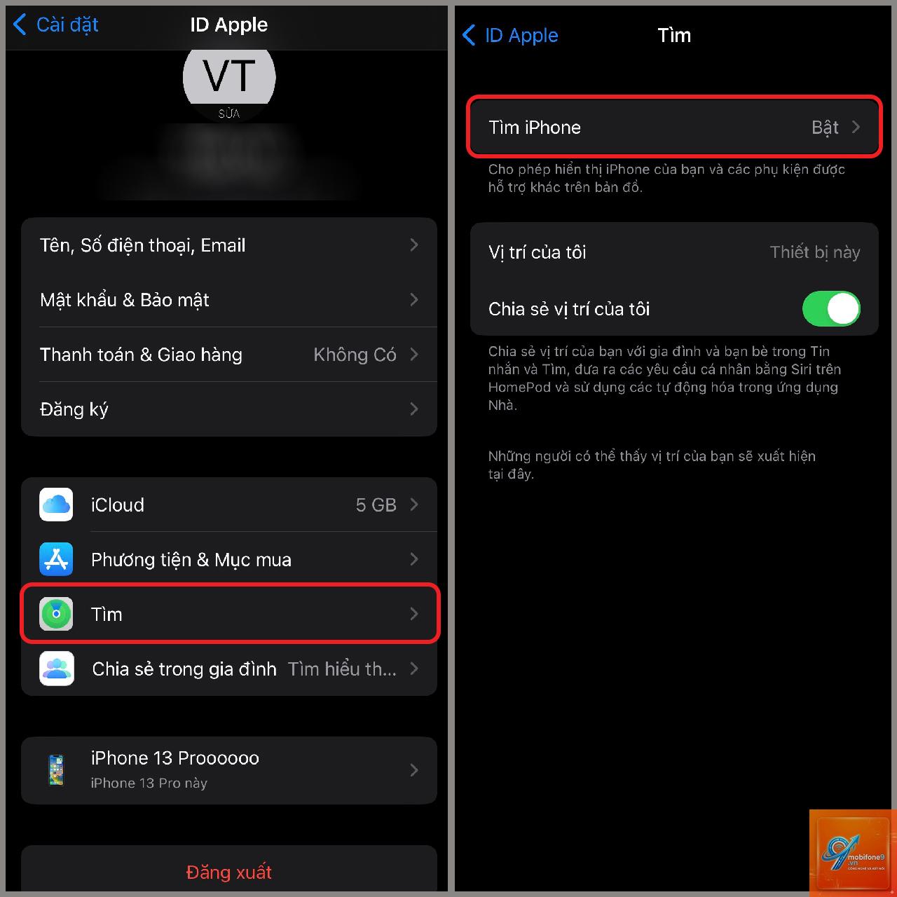 cách tắt find my iphone - Hình 1