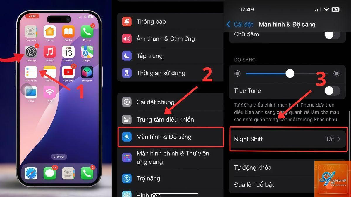 cách tắt night shift trên iphone - Hình 3