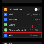 cách tắt vpn trên iphone