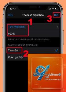 cách thay đổi số điện thoại apple id