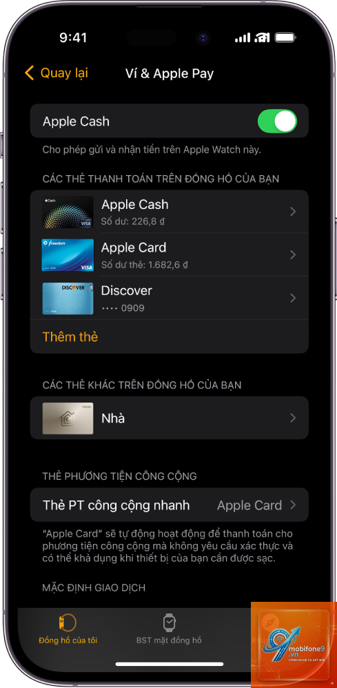 cách thêm thẻ ngân hàng vào apple watch - Hình 4
