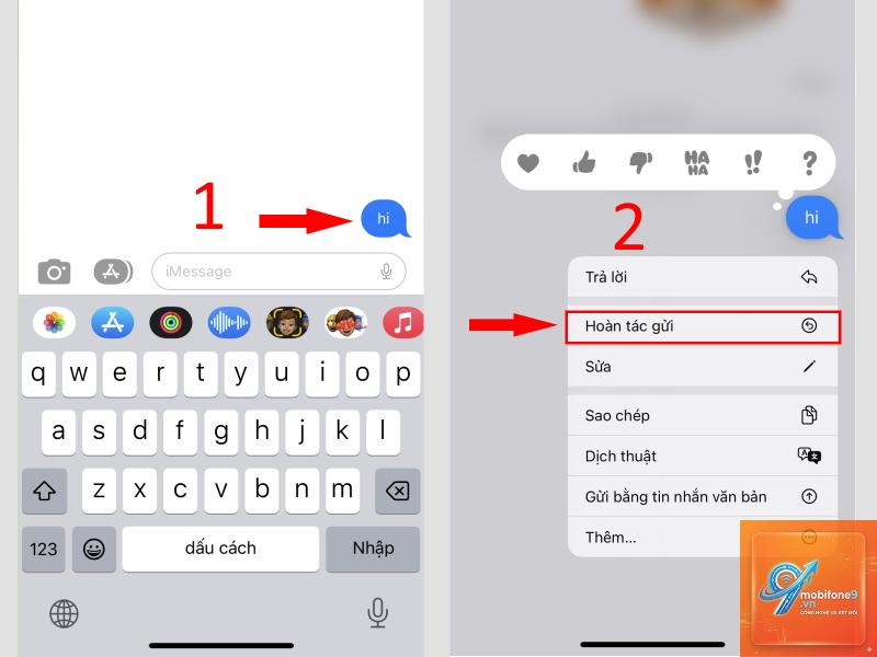 cách thu hồi tin nhắn imessage - Hình 1