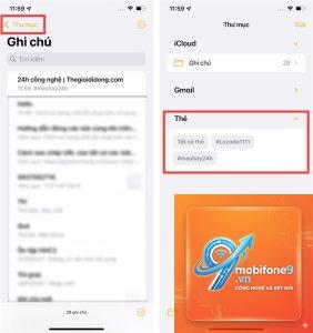 cách tìm kiếm ghi chú iphone