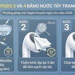 cách vệ sinh airpods
